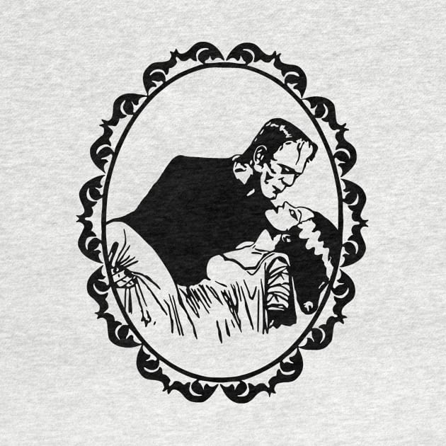 Frankenstein Love Quote (black) by BradyRain